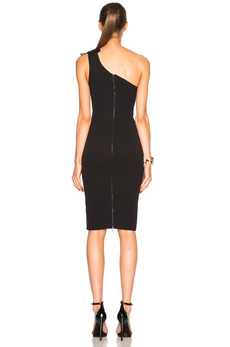 victoria-beckham-one-shoulder-appliqued-silk-and-wool-blend-crepe-dress-back-view