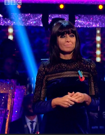 claudia-winkleman-blue-velvet-dress-strictly-come-dancing-week-8-2016
