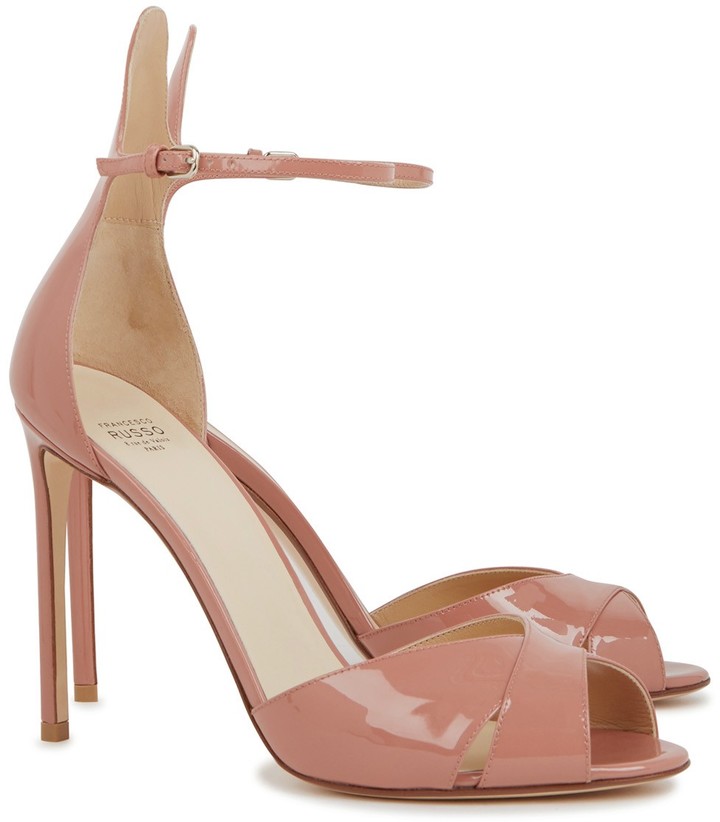 francesco-russo-blush-patent-leather-sandals