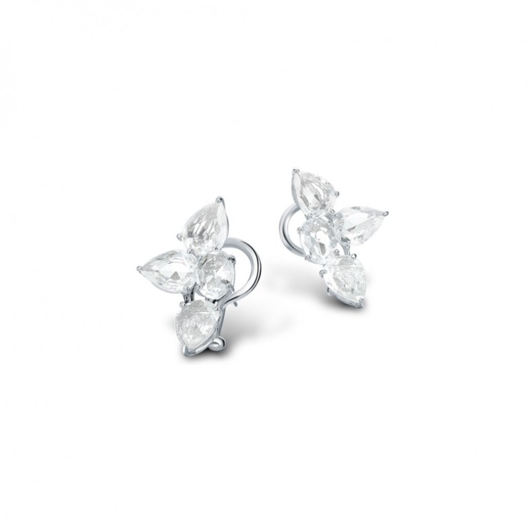 BENEATH THE ROSE WHITE SAPPHIRE EARRINGS