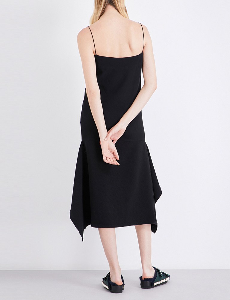 Dion Lee Spaghetti-strap crepe dress back view
