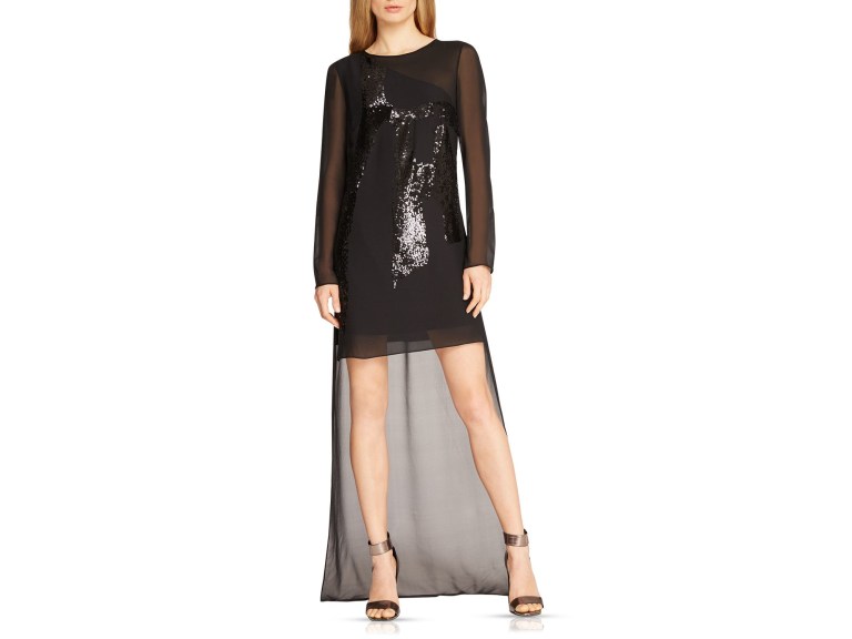 Halston Heritage Embellished High/Low Dress