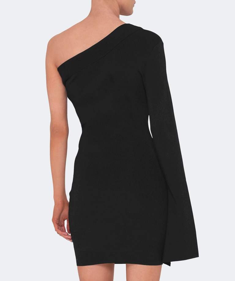 Solace London 'Danica' One Shoulder Dress back view
