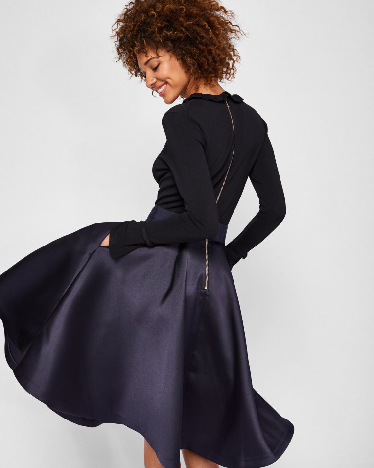 Ted Baker Zadi Frill Cuff Dress back view