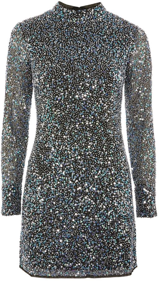 Topshop Galaxy Sequin Mini dress