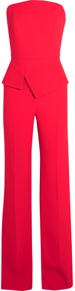 Roland Mouret - Lyon Strapless Wool-crepe Jumpsuit
