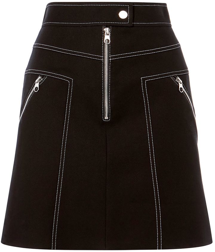 Karen Millen Exposed Zip Skirt