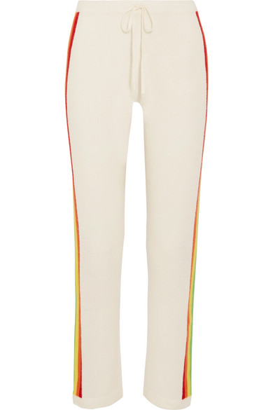 Madeleine Thompson Rainbow cashmere track pants