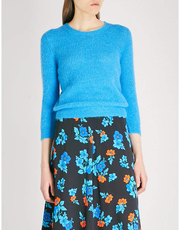 Maje Marcel ribbed-knit jumper