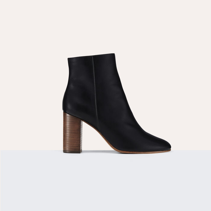 Maje Leather ankle boots