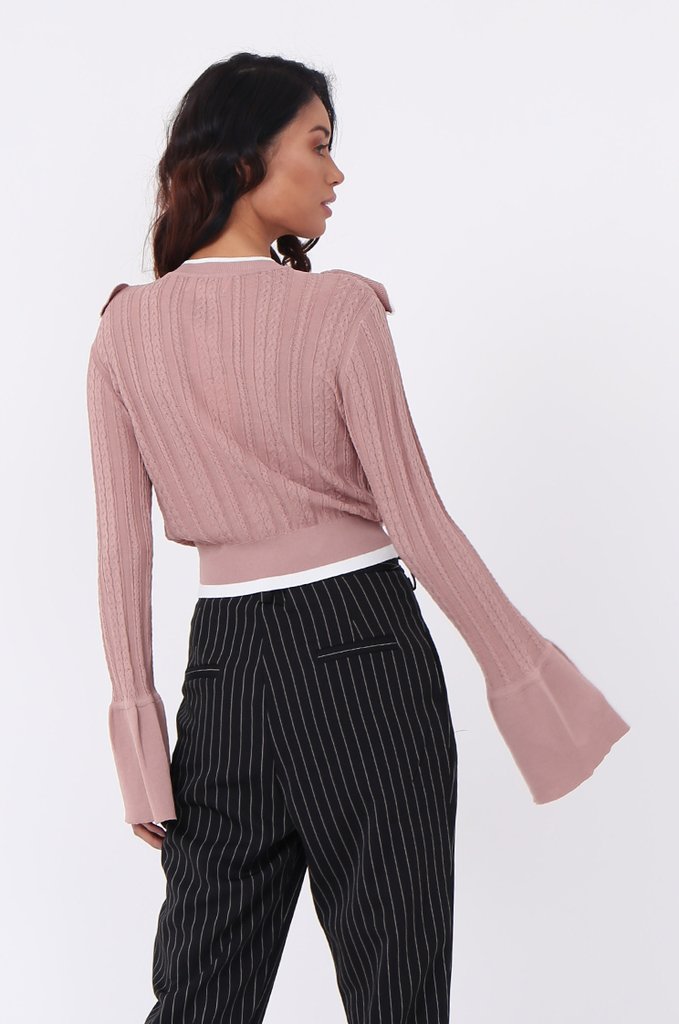 10 Store Contrast Frill Jumper back view