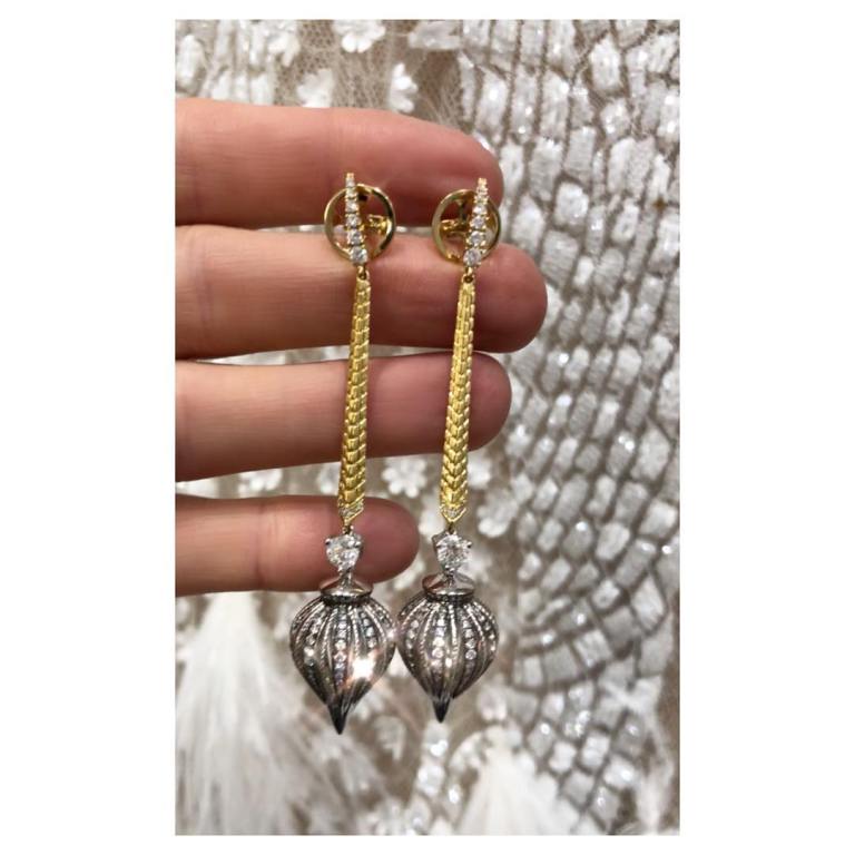 Holly Willoughby Dancing on Ice final drop earrings