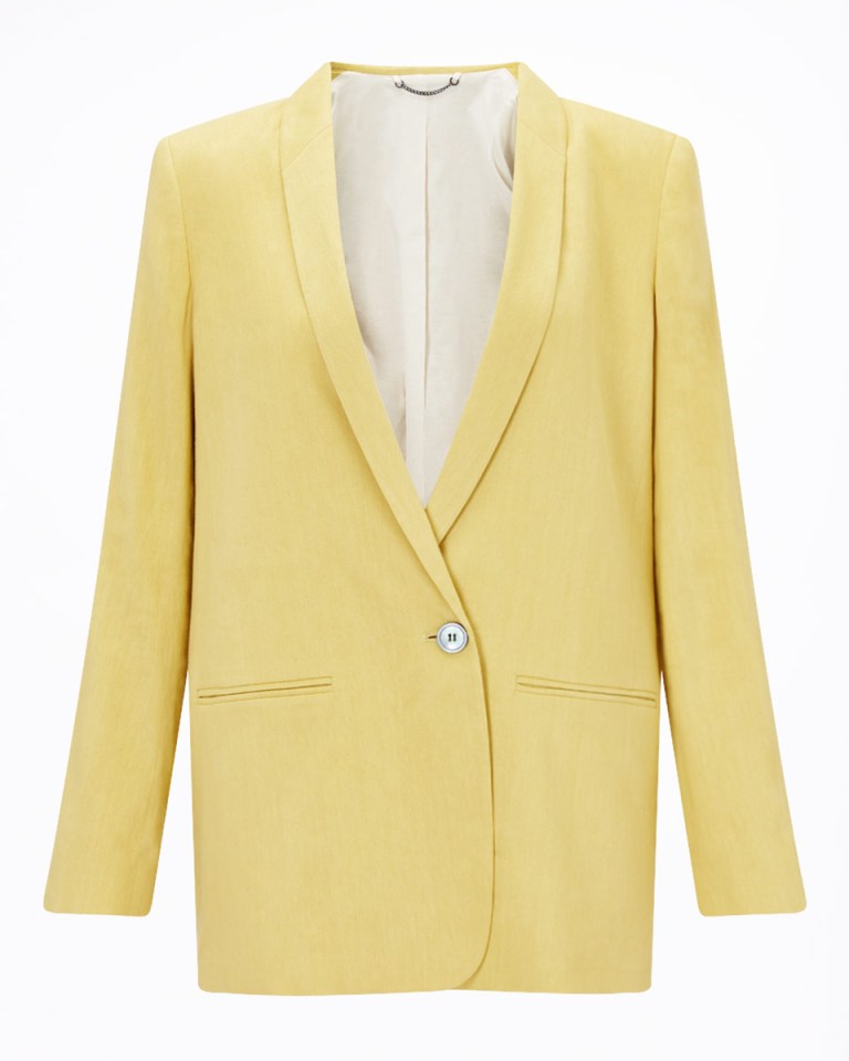 Jigsaw Soft Longline Linen Blazer