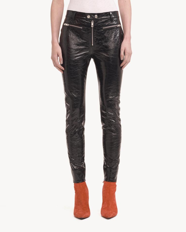 Rag &amp; Bone Ryder Crinkle Leather Pant