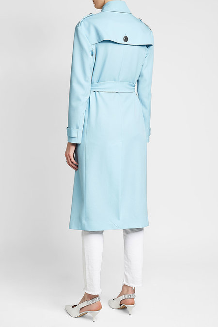 Victoria Victoria Beckham Drop Shoulder Wool Trench back view