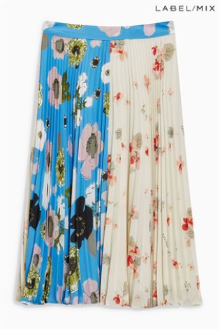 Label Mix Teatum Jones Print Pleat Skirt