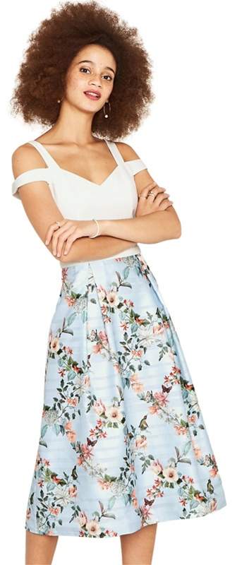 Oasis  Multi Coloured 'Fitzwilliam' Organza Midi Dress