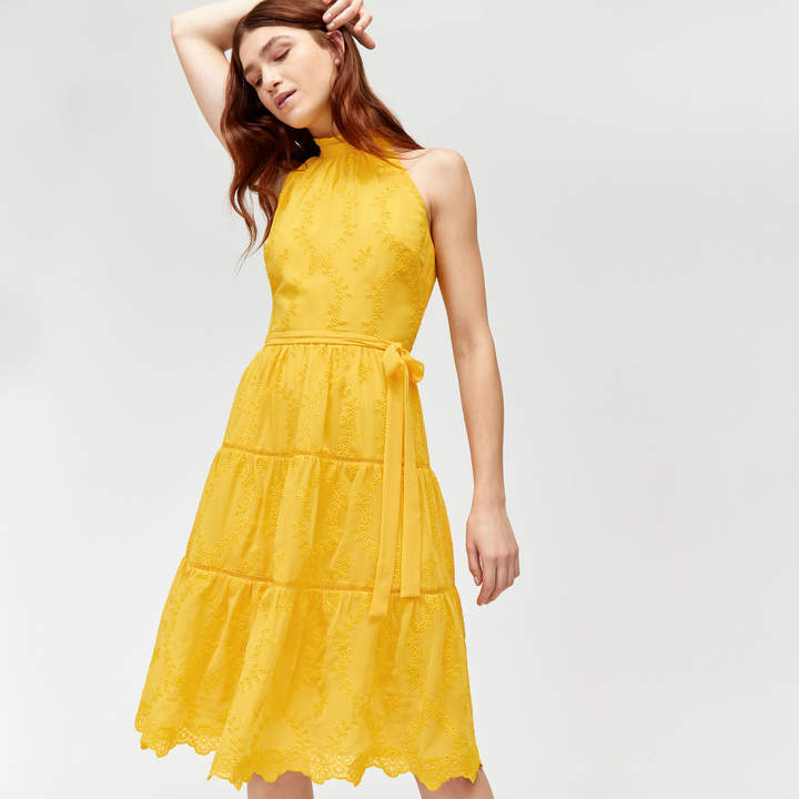 Warehouse Broderie Anglaise Dress