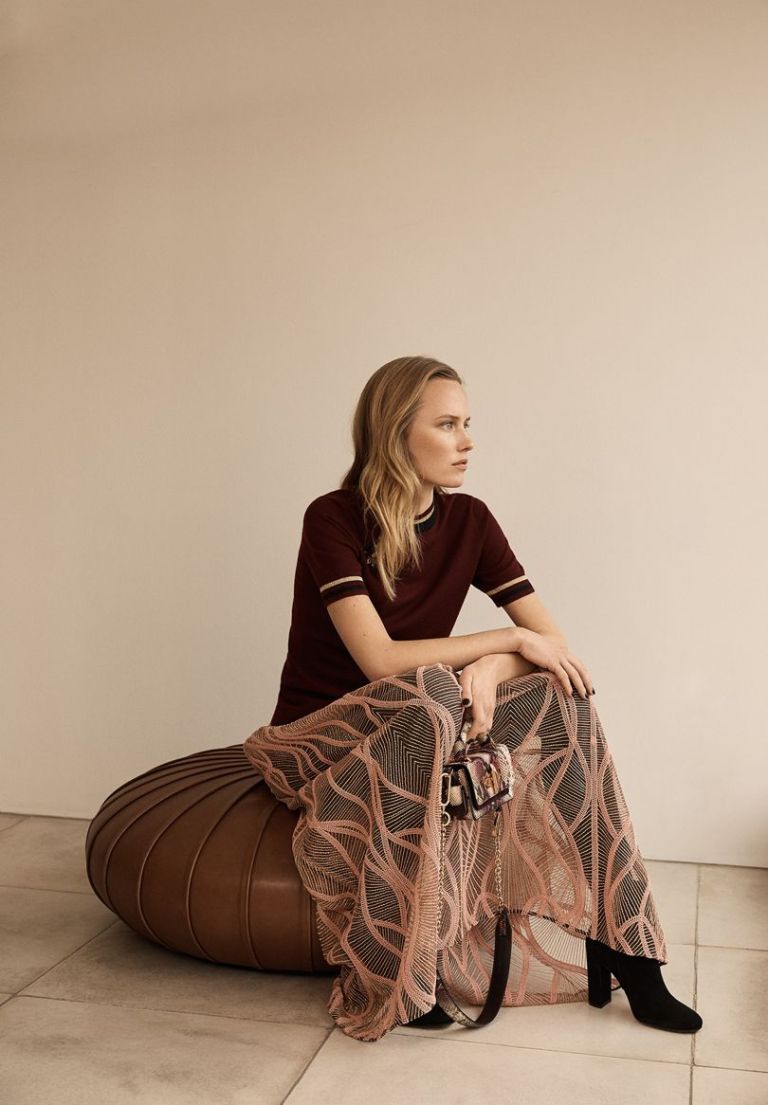 Amanda Wakeley pink skirt AW2018