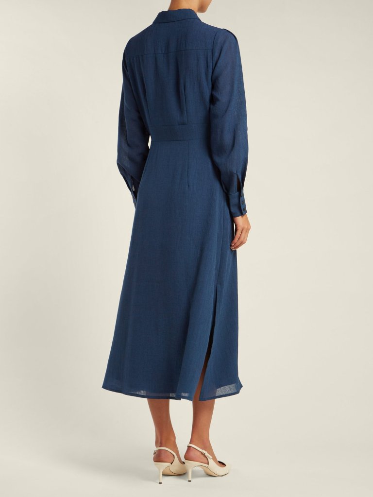 Ceffinn Arden Maxi Shirt Dress back view