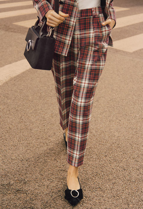 Claudie Pierlot check suit trousers