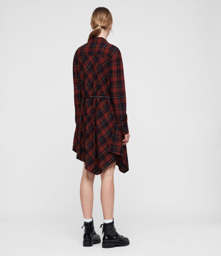 AllSaints Tala Shirt Dress back view