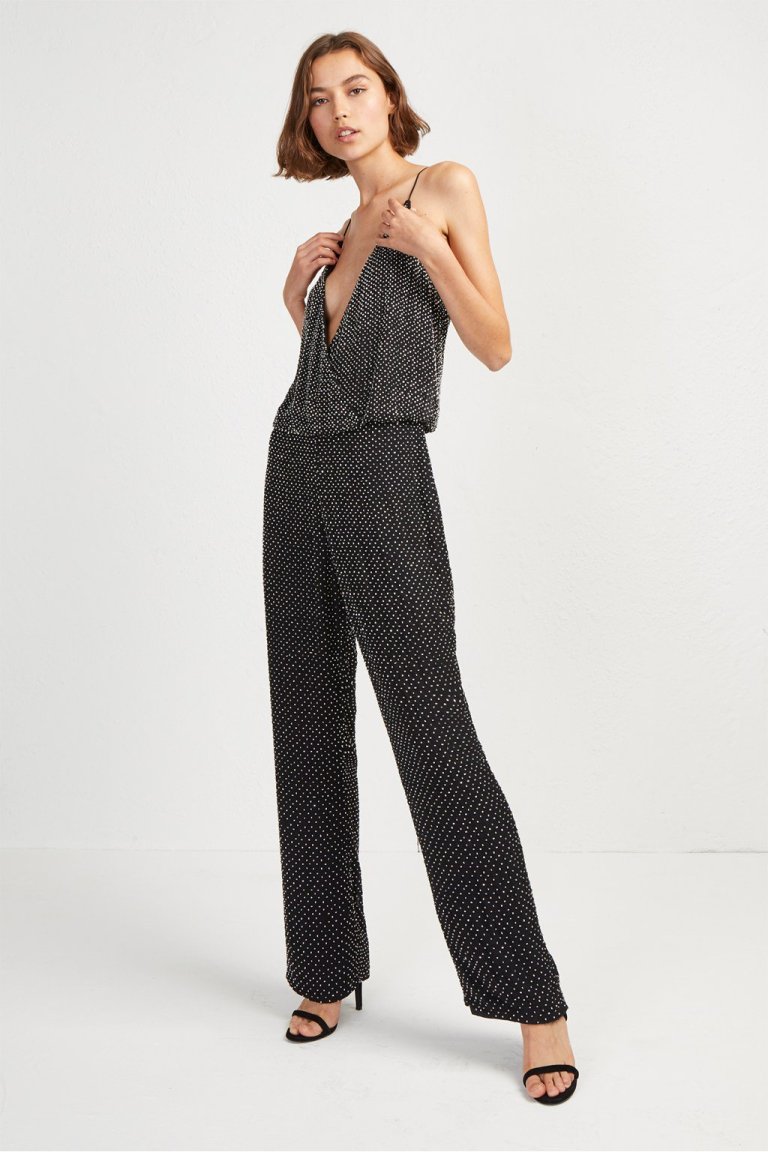 French Connection Clara Embellished Strappy Jumpsuit