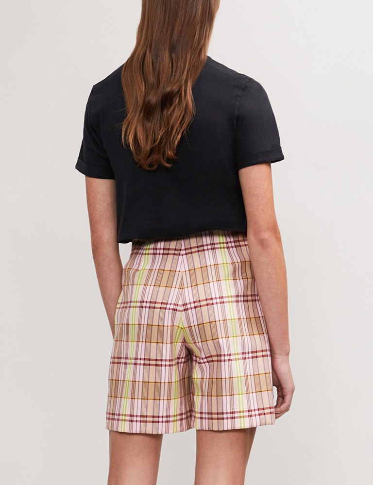 MAJE Tobiane Cobra City cotton-jersey T-shirt back view