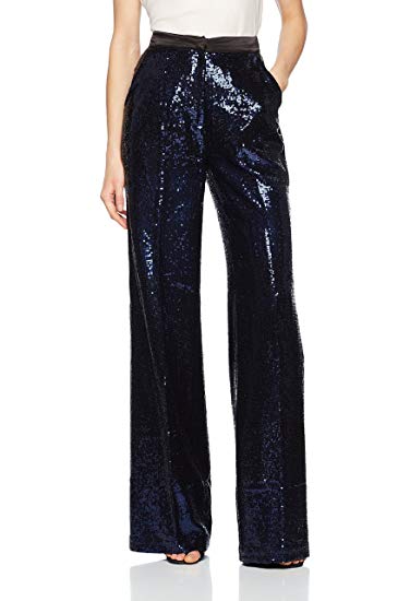 Millie Mackintosh Women's Sequin Sparkle Trouser in Midnight