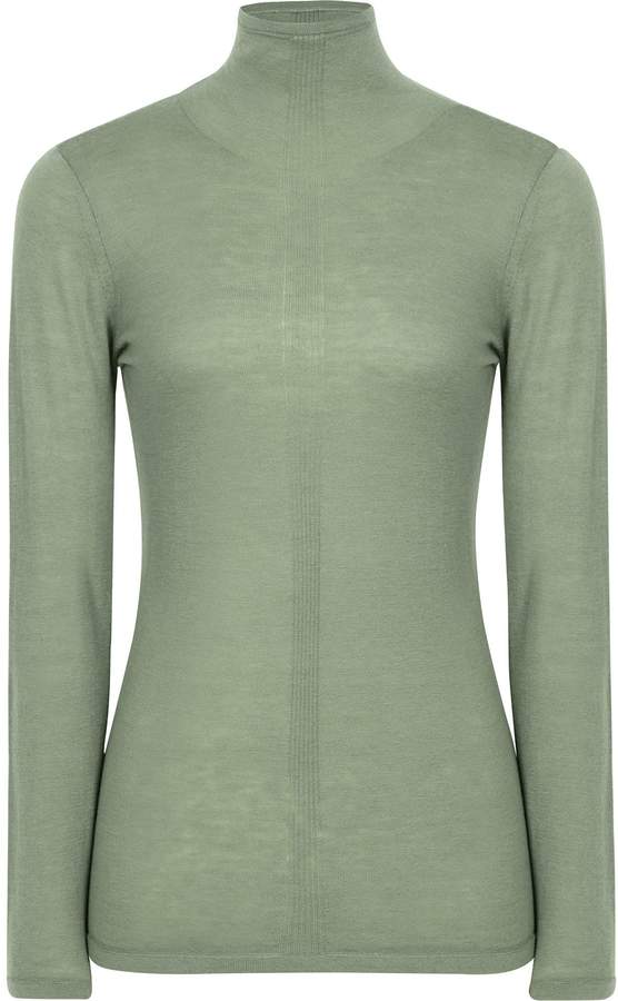 reiss amberly wool cashmere blend rollneck top
