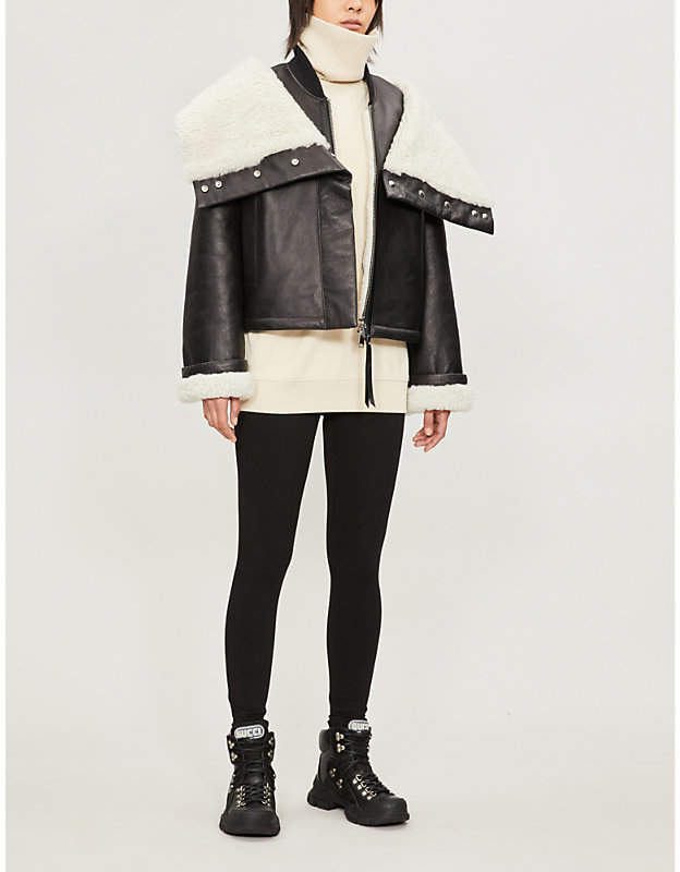 shoreditch ski club laburnum shearling jacket