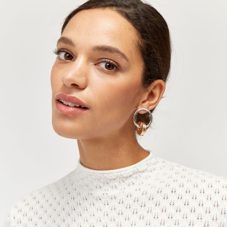 warehouse teardrop stitch funnel jumper