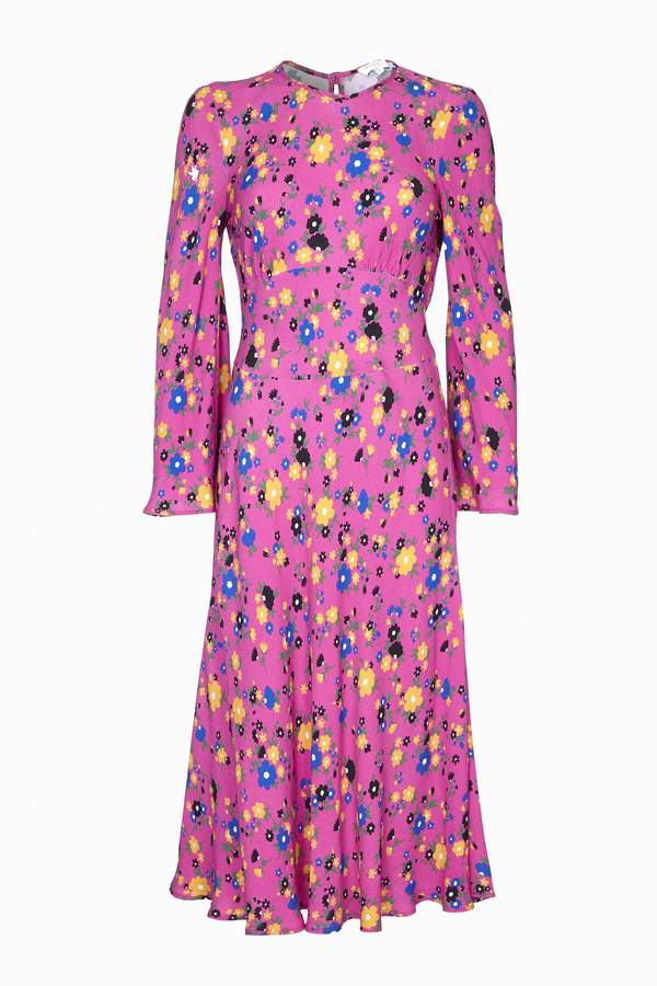Ghost London Jessica Vintage Floral Pink Sophia Dress