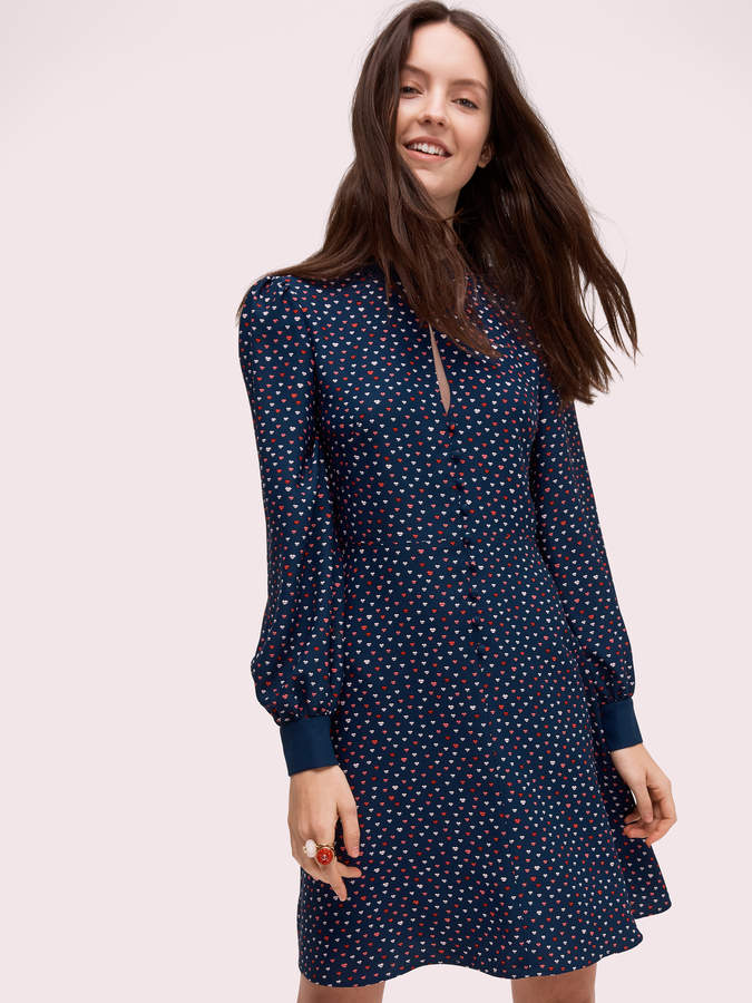 Kate Spade lips crepe dress