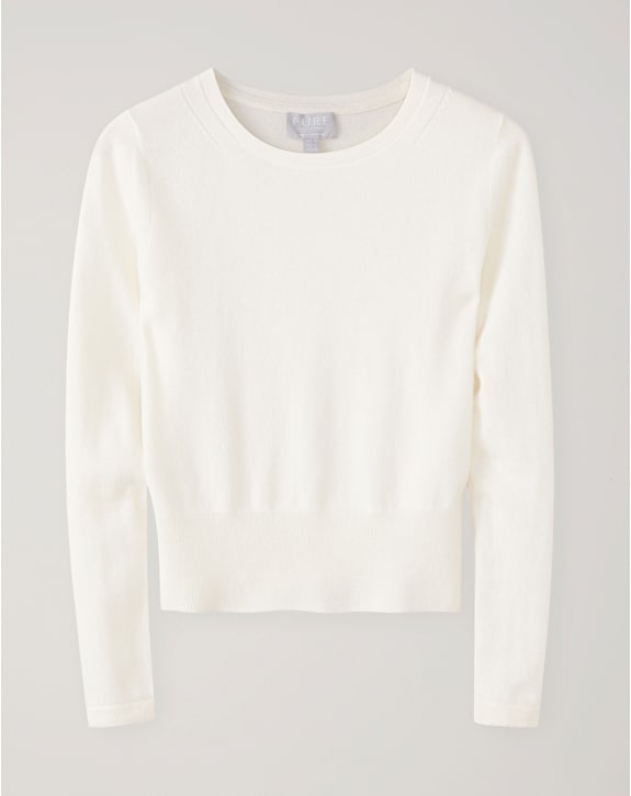Pure Collection Cashmere Cropped Sweater