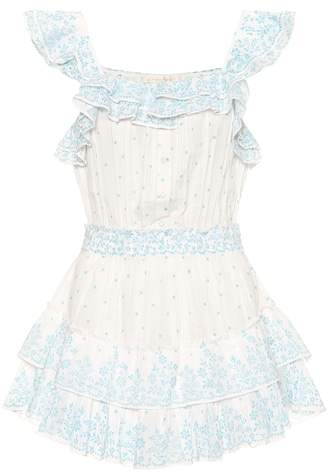 LoveShackFancy Marina printed cotton minidress