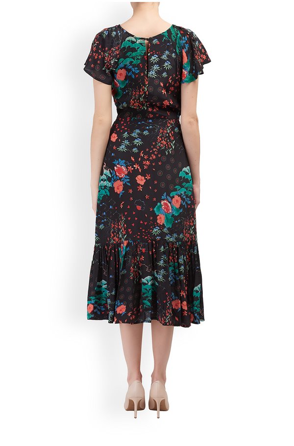 Lily and Lionel Rae Wonderland Print Dress back view v3