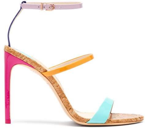 Sophia Webster - Rosalind Rainbow Cork Sole Sandals