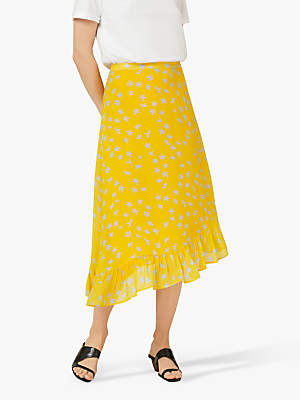 Finery Ebba Floral Frill Hem Skirt