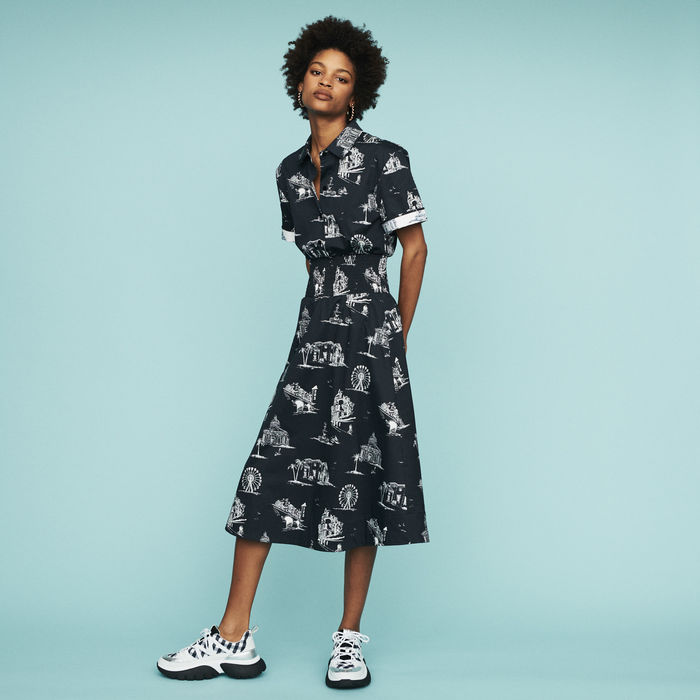 Maje Paris print dress