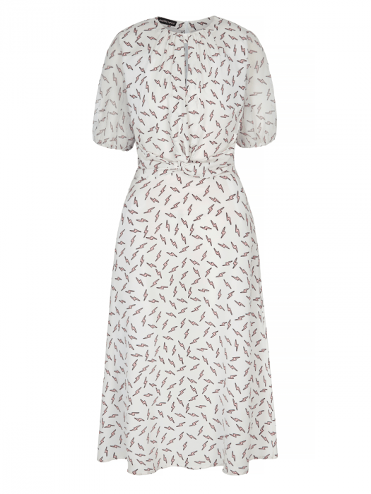 Markus Lupfer Carlie Lightning bolt silk Dress