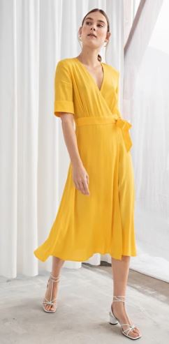 And Other Stories Midi Wrap Dress