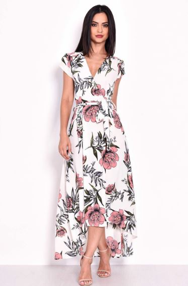 AX Paris Floral Maxi Wrap Dress