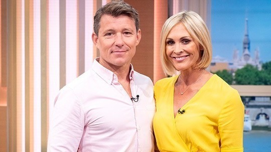How to find Jenni Falconer This morning outfit today yellow wrap midi dress July 2019 photo ITV com