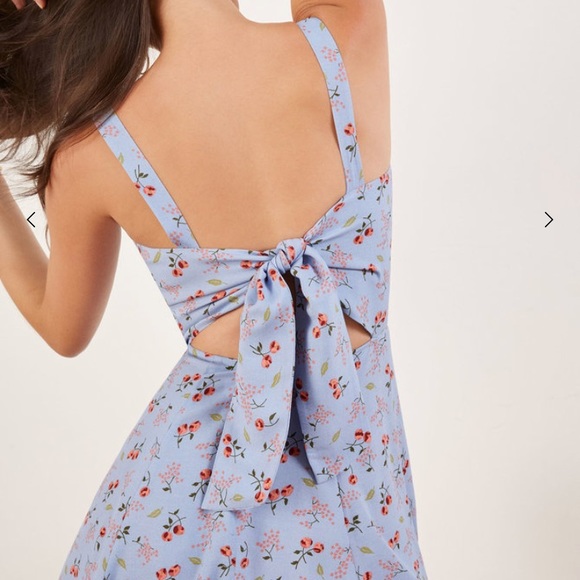 Reformation Abby Dress back view