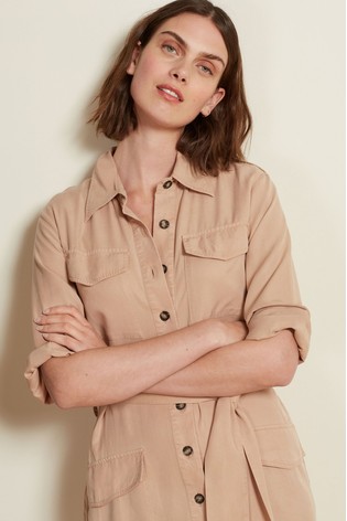 Baukjen Cream Lindon Utility Dress v2