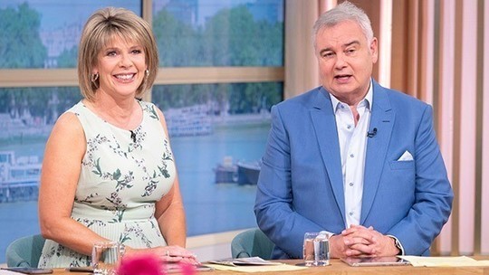 how to find Ruth Langsford This Morning outfit today green floral pleated dress August 2019 photo ITV com