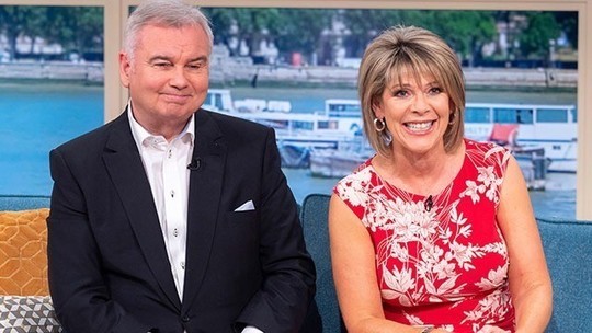 how to find Ruth Langsford This Morning outfit today red and white floral dress August 2019 photo ITV com