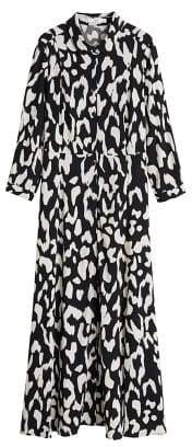 Mango printed shirt dress