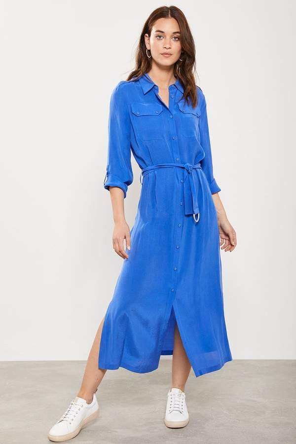 Mint Velvet Azure Belted Shirt Dress